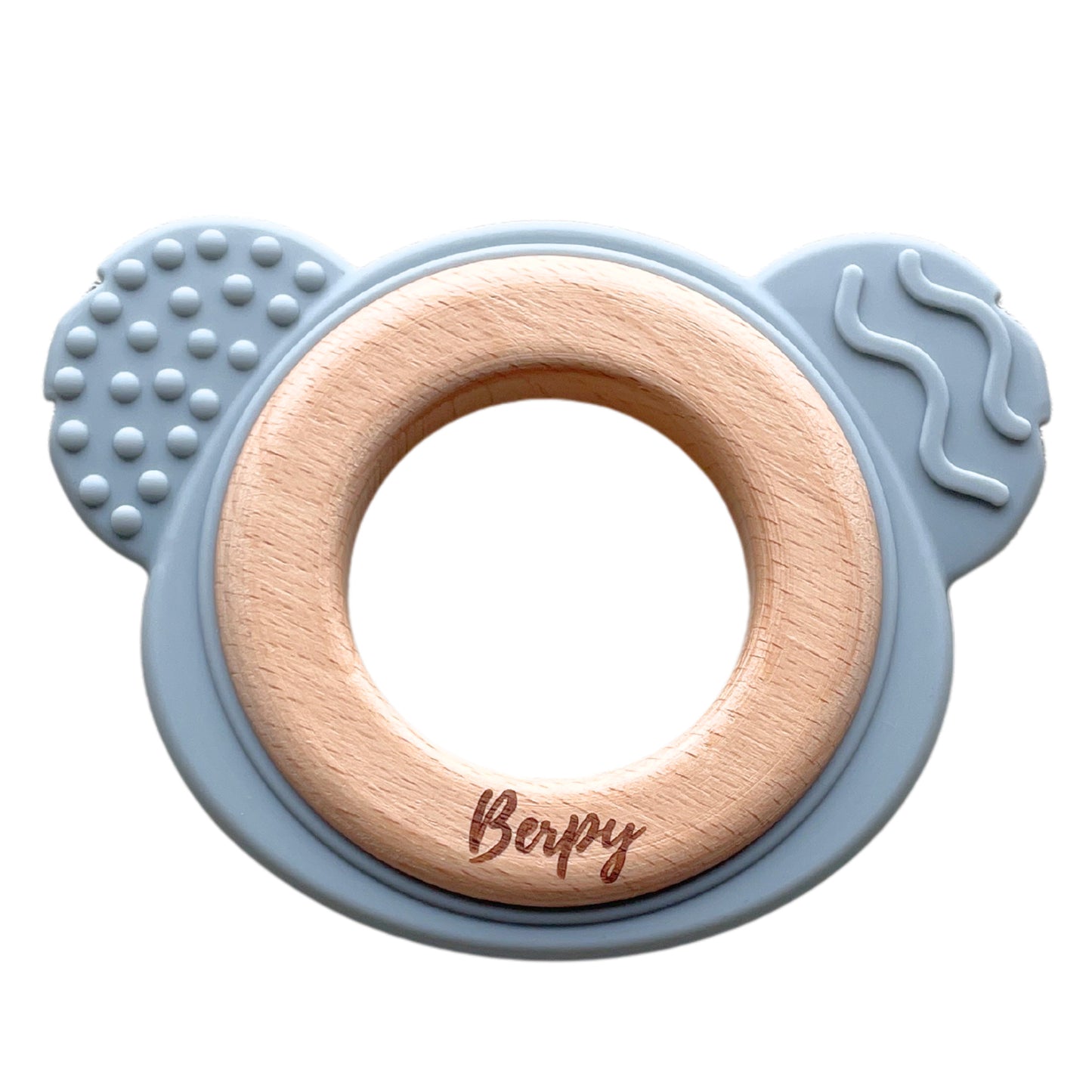 Berpy(バーピー) ウッドコアラ 歯固め シリコン 木リング 歯固めリング おもちゃ はがため 赤ちゃん 新生児 BPAフリー 2か月 0歳 1歳 おしゃぶり ファーストトイ かわいい 男の子 女の子 孫 初孫 プレゼント お祝い 出産祝い