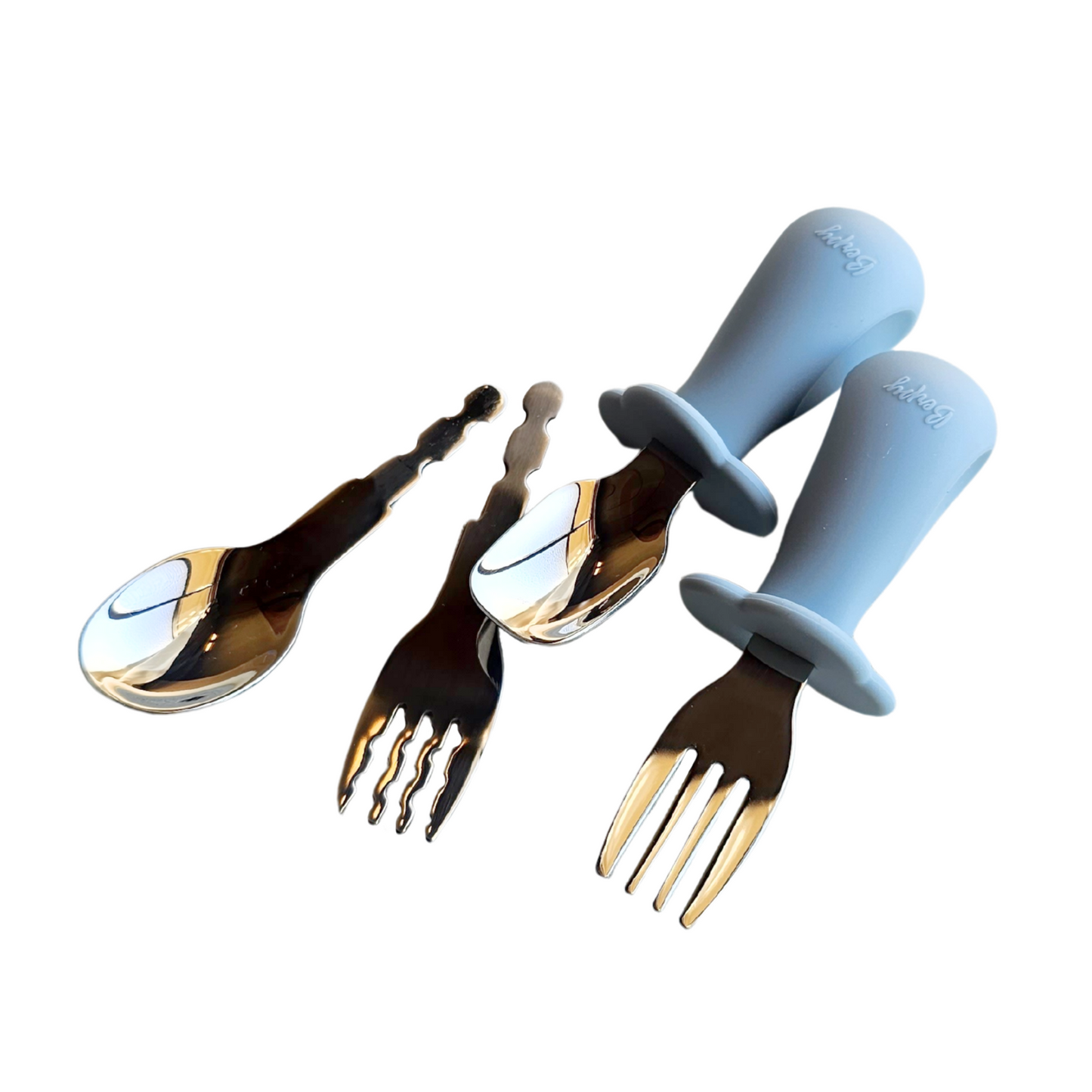 にぎぱく スプーン フォーク セット 離乳食 赤ちゃん 練習 握りやすい 【かみかみチキン姉妹品】 ベビー キッズ 幼児 子供 子供用 1歳 カトラリー ケース付き ステンレス シリコン 食洗機対応 おしゃれ 出産祝い ギフト プレゼント bp-nsf