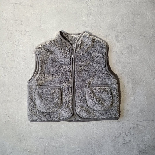 ボアベスト ベビー服 もこもこで暖かいボア素材 60 70 80 90サイズ