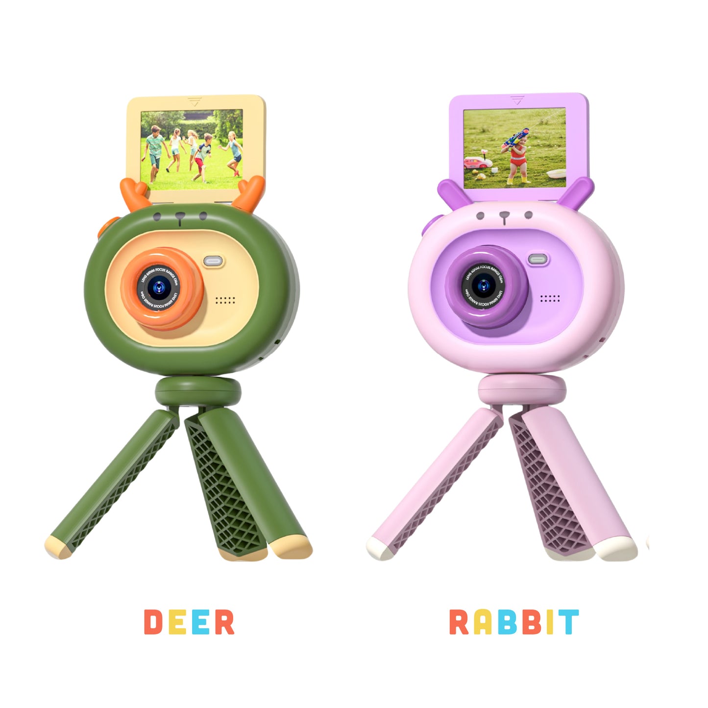 Berpy キッズカメラ 子供用 おもちゃ トイカメラ 動画撮影 カメラ ベビー 手持ち 三脚 取り外し可能 HD 32GB microSDカード付属 男の子 女の子 知育玩具 誕生日 プレゼント