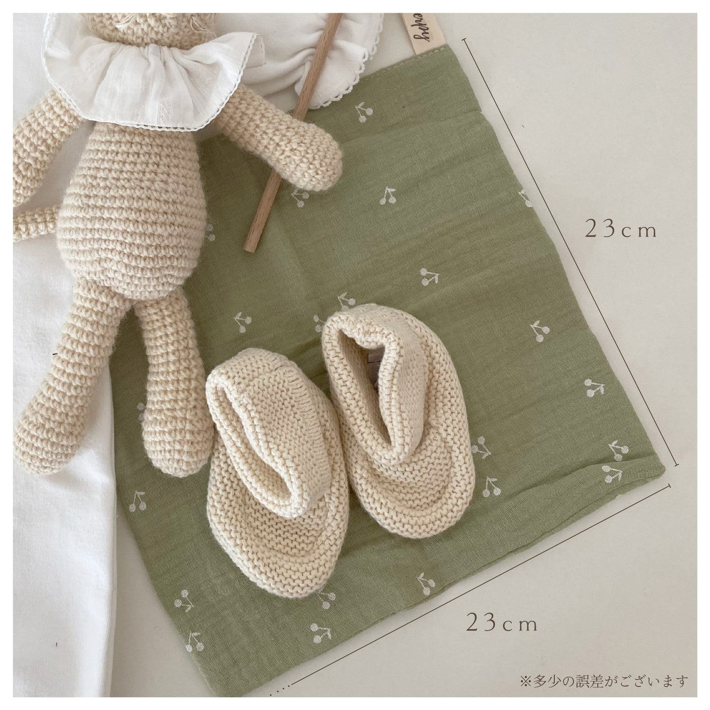 Berpy 4重ガーゼ ハンカチ ベビー タオル 赤ちゃん 新生児 キッズ 4層ガーゼ セット 新生児 0歳 1歳 可愛いニュアンスカラー Berpy バーピー 5枚 10枚セット