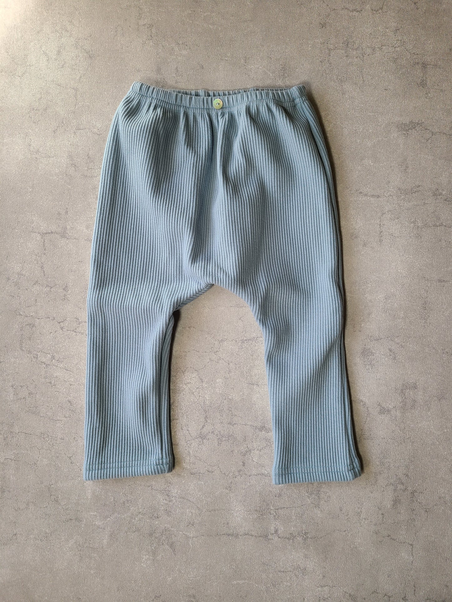 リブパンツ 裏起毛で暖かい 伸びる素材 60 70 80 90サイズ