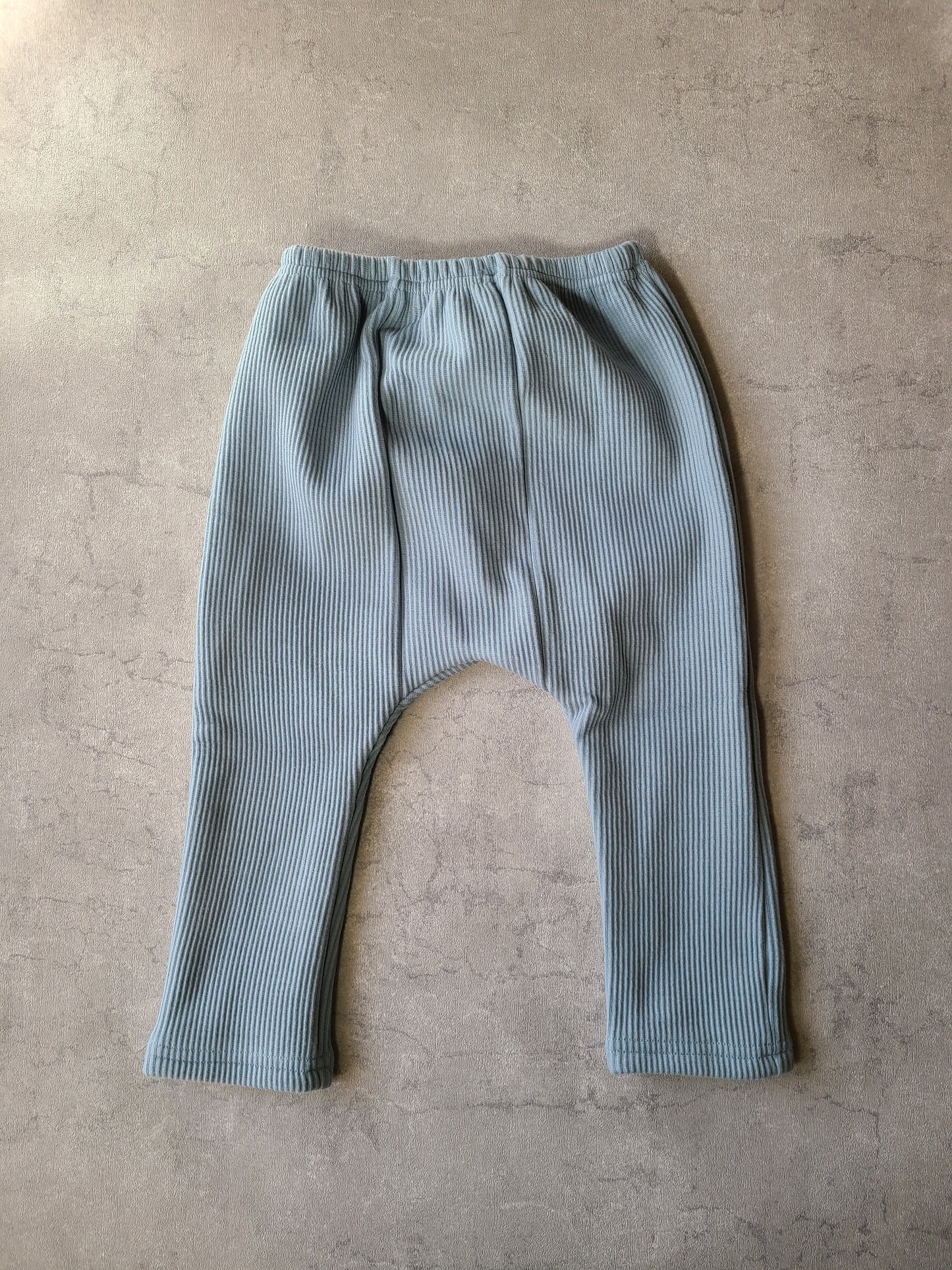 リブパンツ 裏起毛で暖かい 伸びる素材 60 70 80 90サイズ