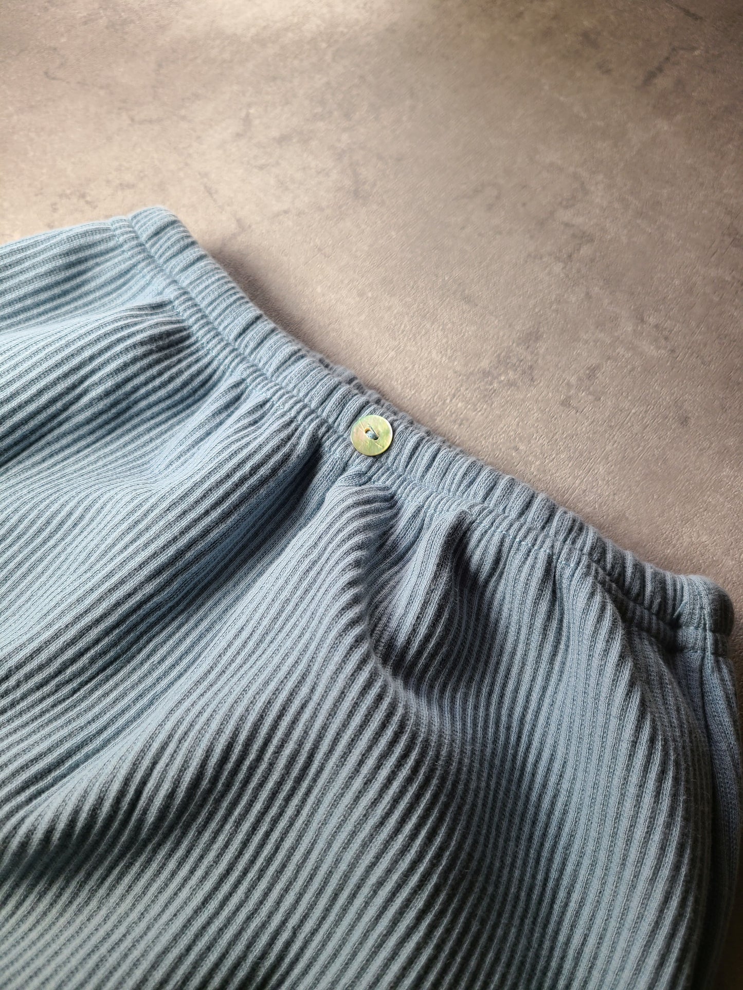 リブパンツ 裏起毛で暖かい 伸びる素材 60 70 80 90サイズ
