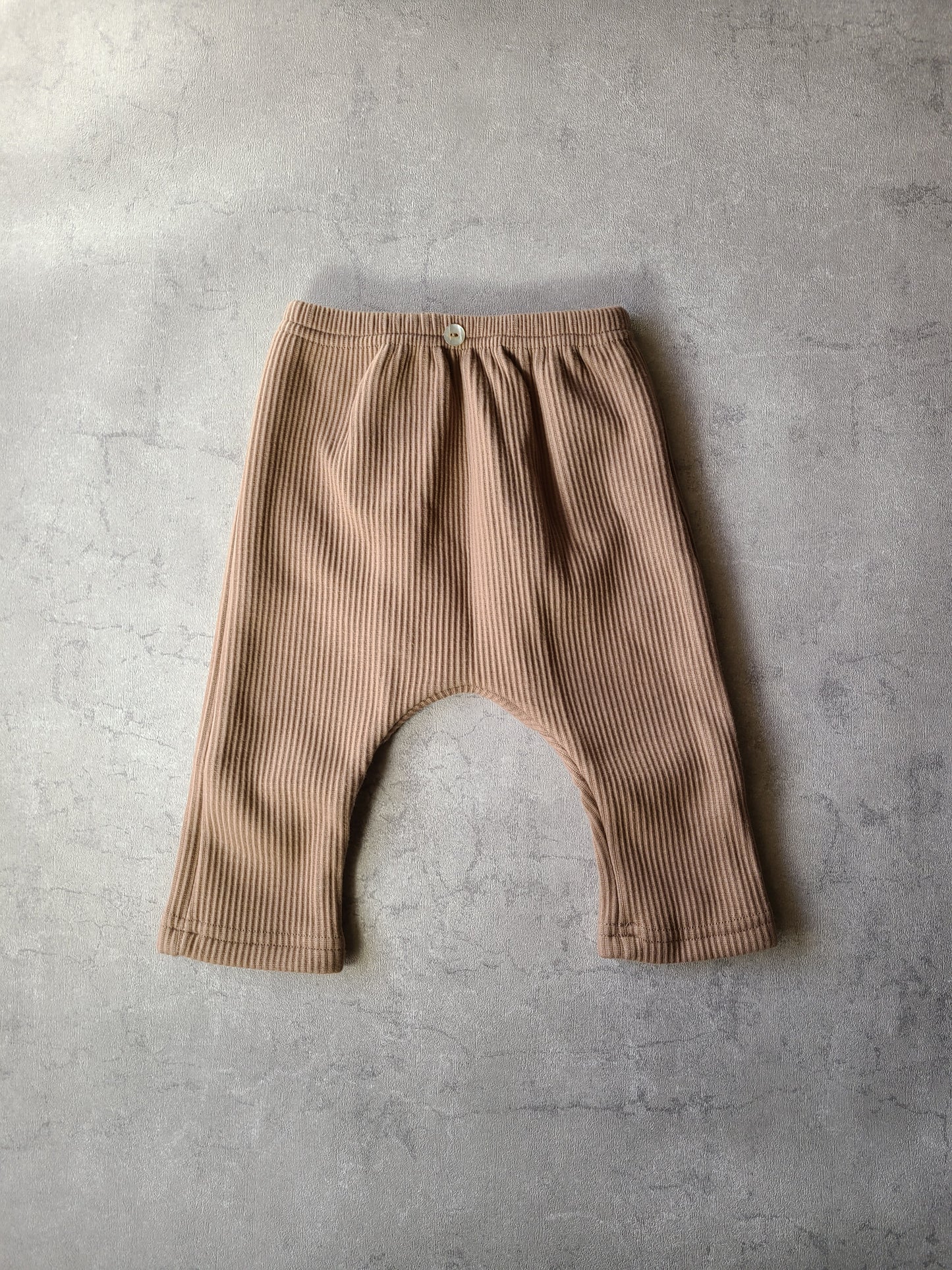リブパンツ 裏起毛で暖かい 伸びる素材 60 70 80 90サイズ